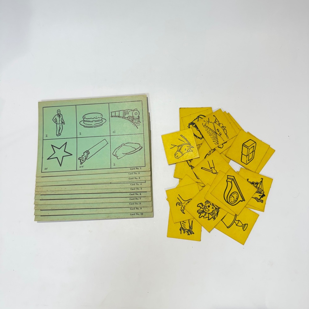 Vintage 1956 Dolch Phonics Game Vowel Lotto Edward W. Dolch Garrard Publishing - Picture 6 of 9